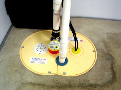 Sump Pump install by NC Green Plumbing & Rooter LLC - TripleSafe Sump Pump System